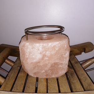 Himalayan salt candle burner